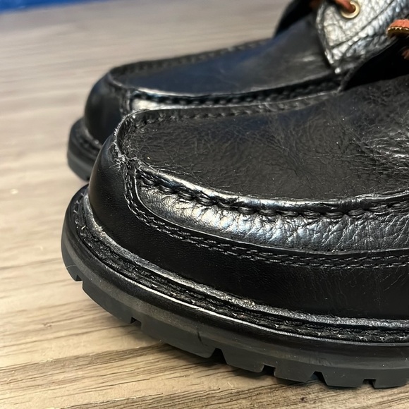 POLO RALPH LAUREN MEN’S WILINGCOTT BLACK LEATHER BOOTS 9D - Picture 16 of 16